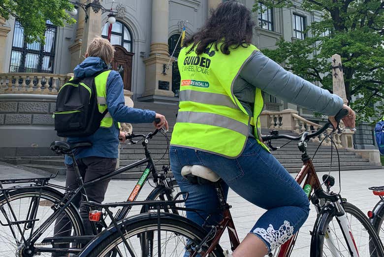 Cycle through Riga's historical centre