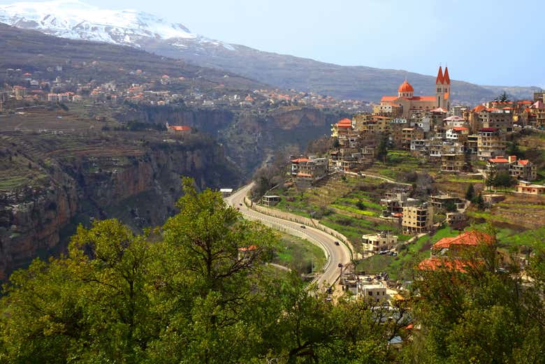 Explore the picturesque town of Bisharri