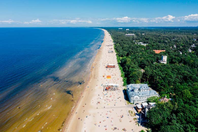 Jurmala Beach in Latvia