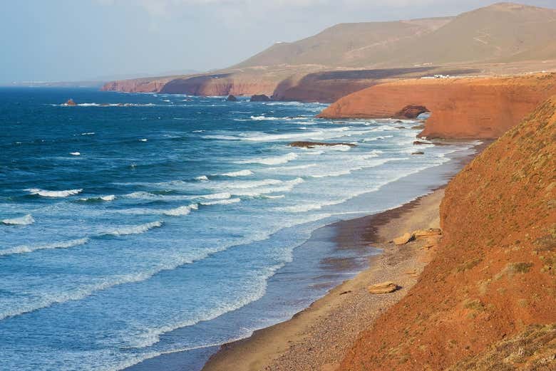 The coast of Legzira