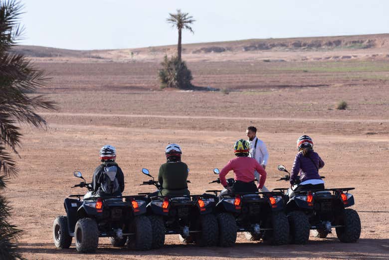 Driving your quads in the Moroccan Desert