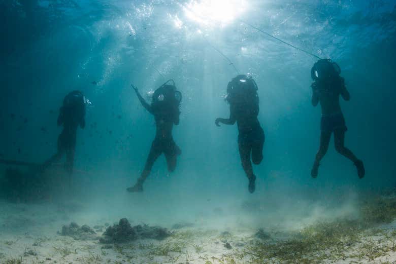 Sea walker en Isla Mauricio