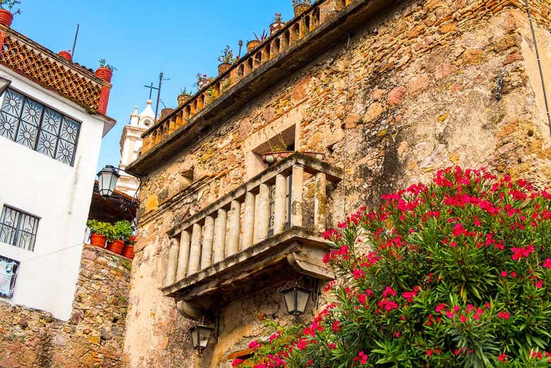 Edifícios coloniais em Taxco de Alarcón