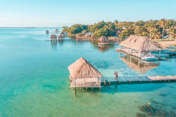 Balade en bateau privé sur la lagune de Bacalar