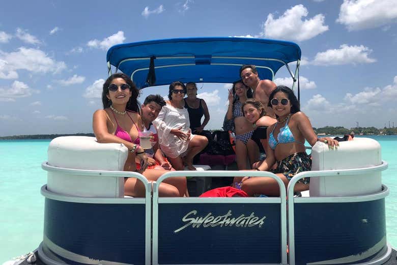 Boat trip on Lake Bacalar 