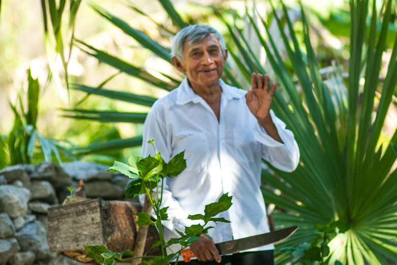 Visitando al chamán maya