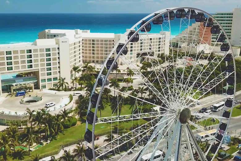 A roda-gigante de Cancún