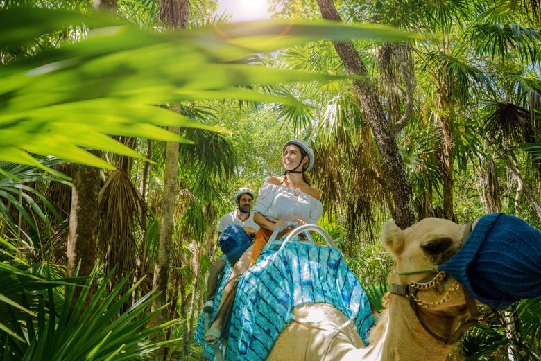 camel riding cancun mexico