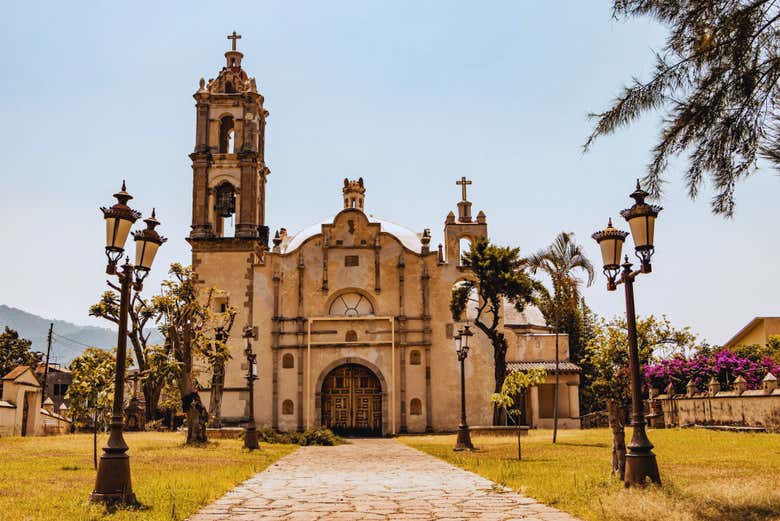 Capela de Santa María, em Malinalco