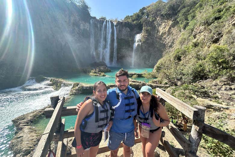 Disfrutando de la excursión a la Huasteca Potosina