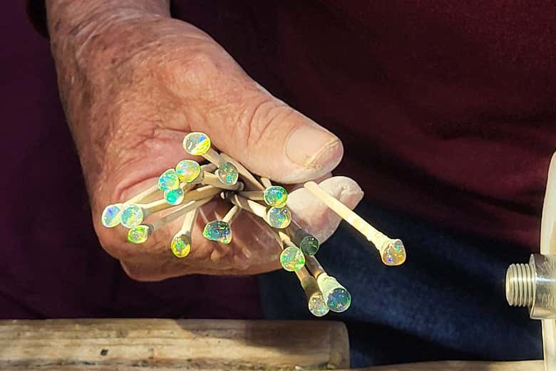 Venture inside mines and see opal, a hidden treasure