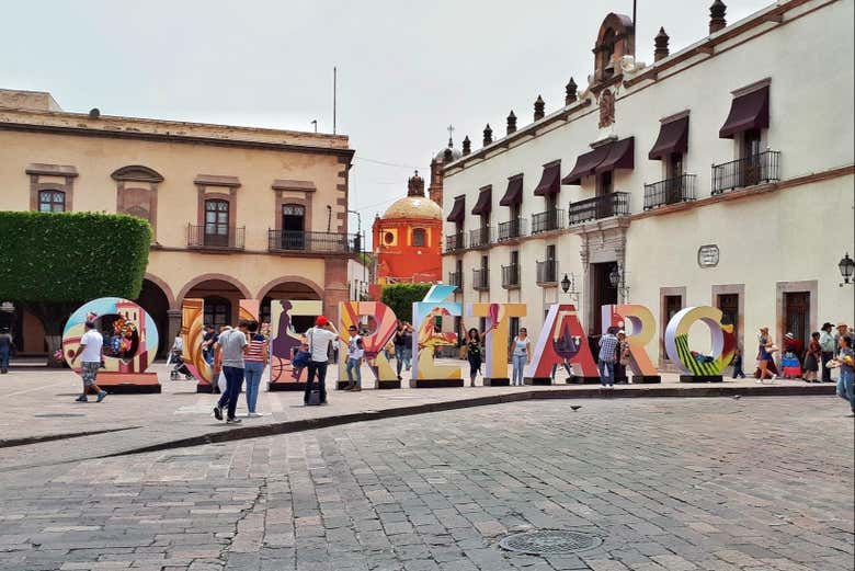 Disfrutando de la excursión a Querétaro