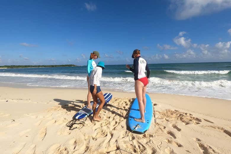 Empezando con la clase de surf