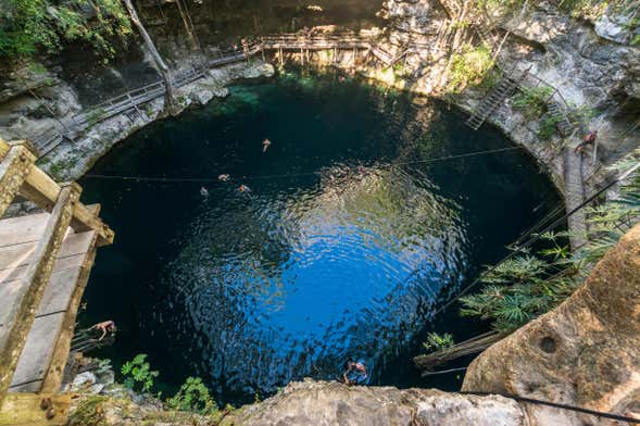 Entrada al cenote Xcanché