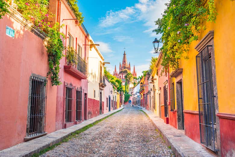 Coloridas calles de San Miguel Allende