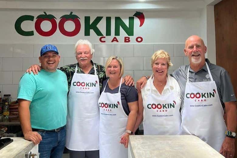 Todo listo para empezar la clase de cocina mexicana