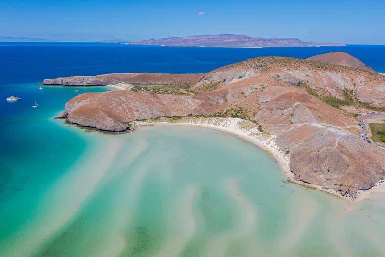 Paisajes de la playa Balandra