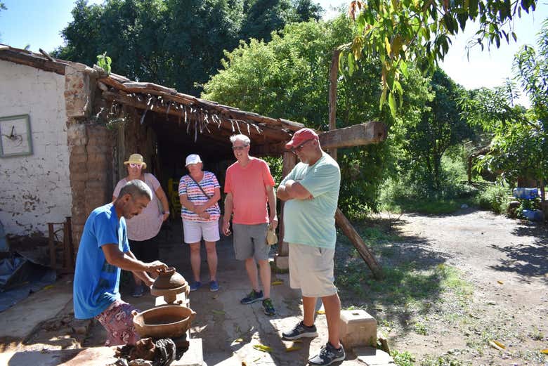 Visiting a mezcal hacienda