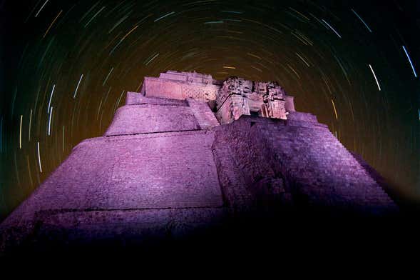 Spectacle son et lumière à Uxmal