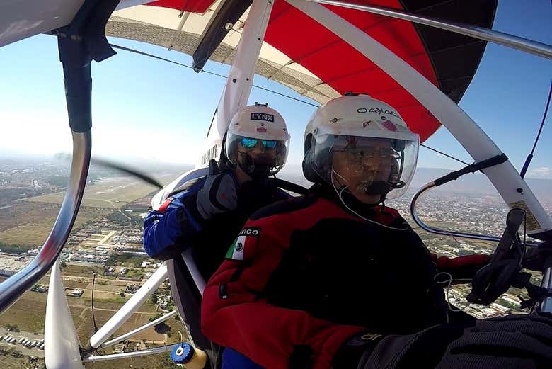 Desfrutando da experiência de ultraleve