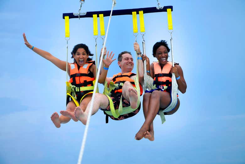 Parasailing in Punta Maroma