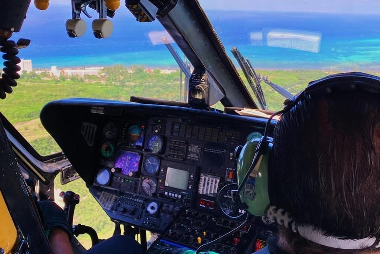 playa del carmen fly helicopter over grand