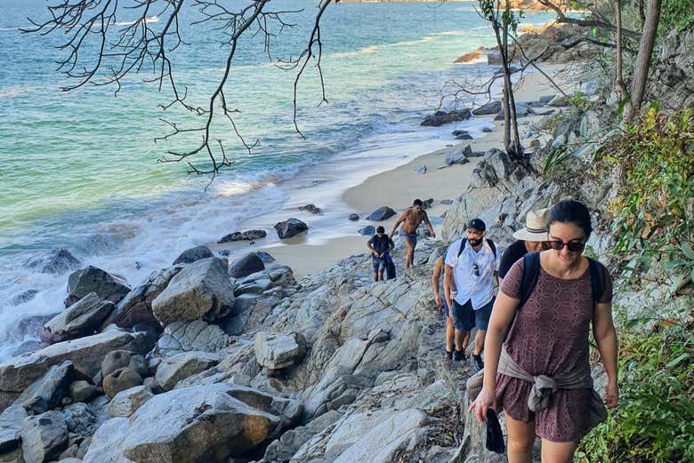 Walk along the seashore