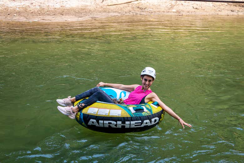 Tubing down the river!