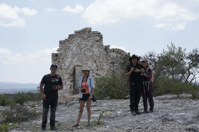 Disfrutando de la ruta de trekking