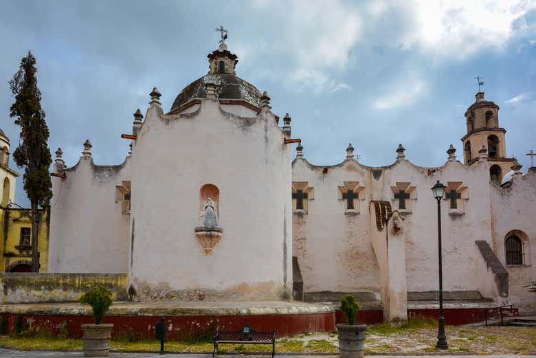 Panoramic view of Atotonilco sanctuary