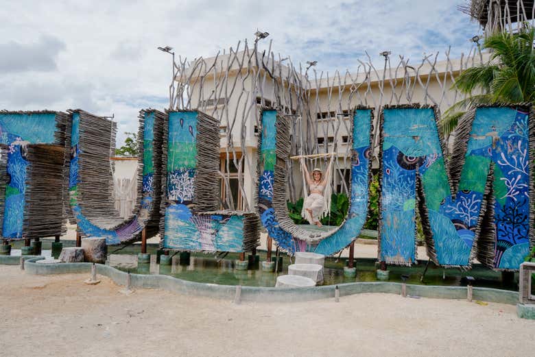 Stop by the Tulum letters