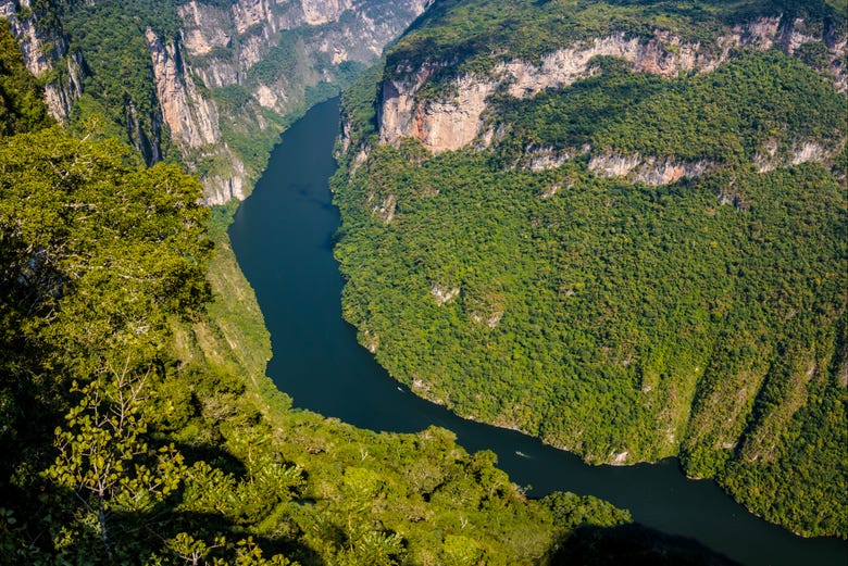 Tour del Canyon del Sumidero in bicicletta da Tuxtla Gutiérrez