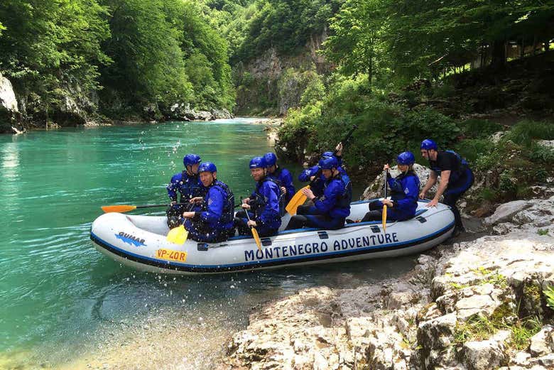 Ready to go rafting on the Tara River