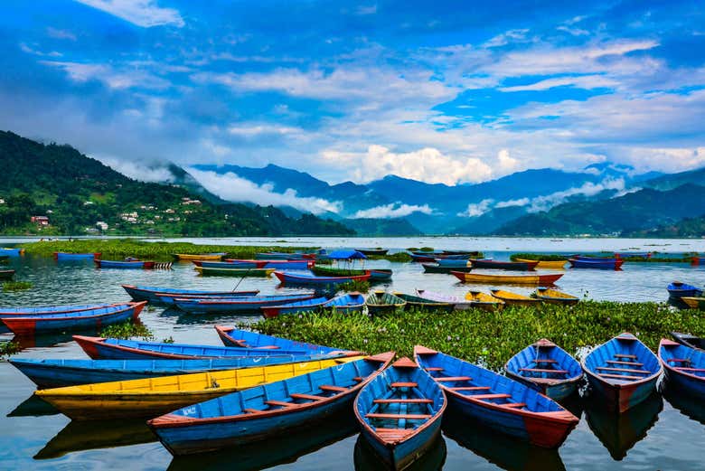 El Lago Phewa, en las inmediaciones de Pokhara