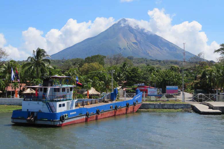 Ferry to the fresh water island of Ometepe