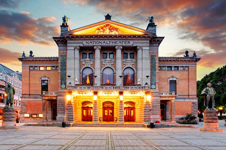 Pass by the stunning National Theatre