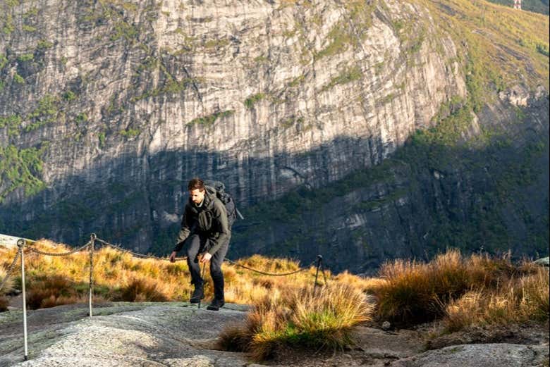 Hike along the famous rock formation