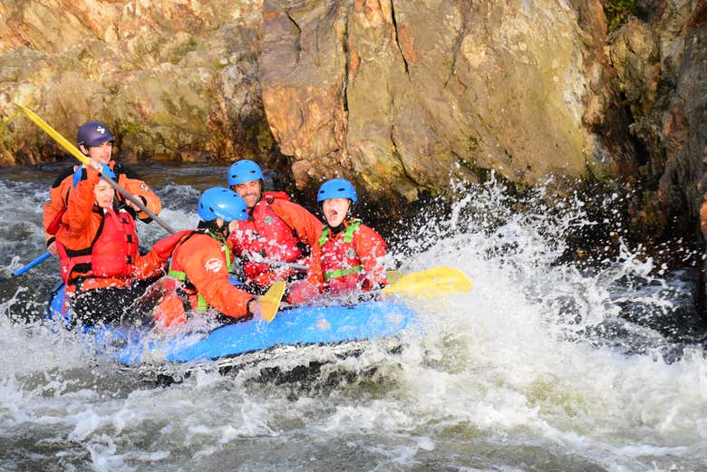 Taking the rapids of the rafting route for beginners