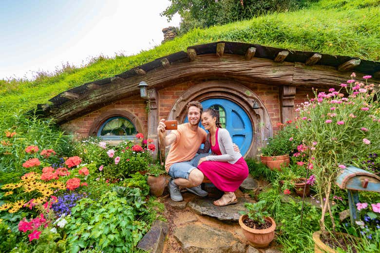 Selfie en Hobbiton