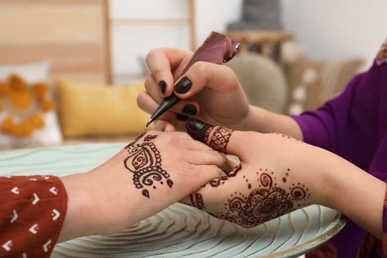 Get a traditional henna tattoo