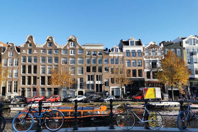 Contemplaremos a arquitetura de Amsterdam