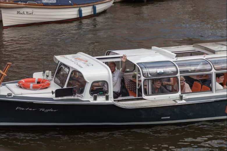 Sail down the canals in Haarlem