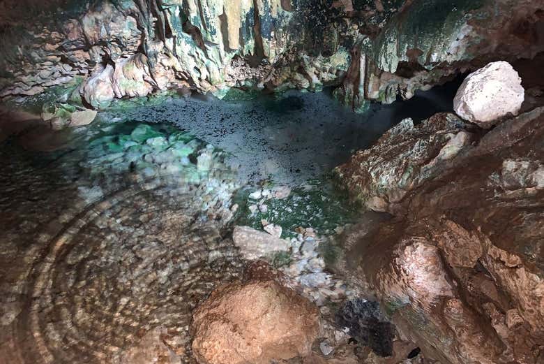 Explore the underground caves of Bonaire