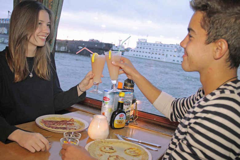 Les pancakes de la croisière à Nimègue