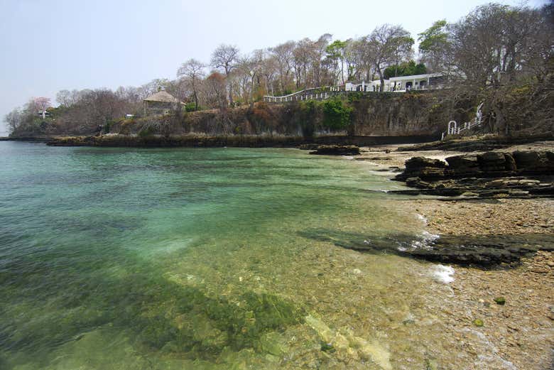 Disfrutando de las aguas de la isla Contadora