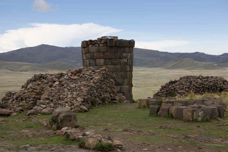 One of the towers of the ancient fortress of Chankillo