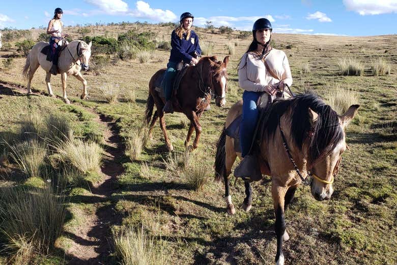 Passeggiata a cavallo al tempio della Luna