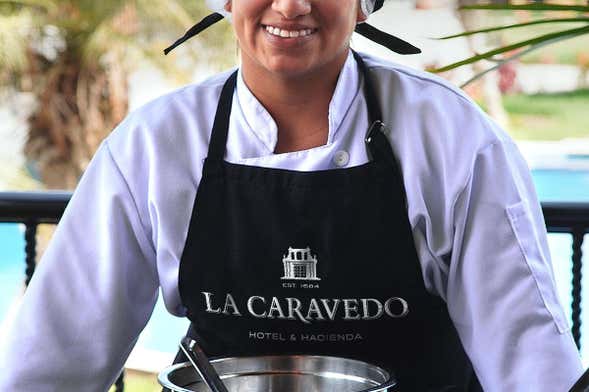 Demostración de cocina peruana en la hacienda de La Caravedo