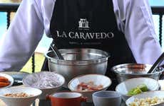 Demostración de cocina peruana en la hacienda de La Caravedo