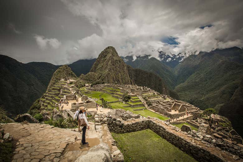 Visitando el Macchu Picchu